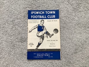 IPSWICH TOWN V NORWICH CITY 1949/50 for sale on Ebay