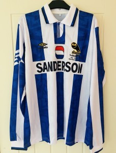 1993 Sheffield Wednesday Shirt Coca Cola Cup Final #8 Waddle Size L for sale on Ebay