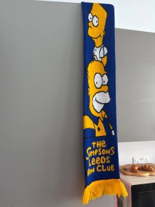 the simpsons leeds fan club scarf for sale on Ebay