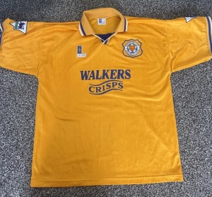 Leicester City LCFC Away Football Shirt 1994-1996 Vintage Fox Leisure for sale on Ebay