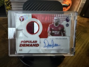 El Hadji Malick Diouf Topps Pristine Patch Auto /5 West Ham United Rookie Card for sale on Ebay