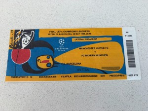 1999 Champions League Final Match Ticket Manchester United Bayern Munich RARE for sale on Ebay