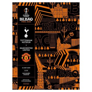 2025 Europa League Final Programme - Manchester United v Tottenham Hotspur for sale on Ebay