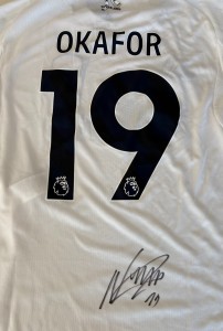 Noah Okafor Signed Leeds United Home Shirt Leeds Autograph COA for sale on Ebay