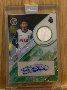 Topps Pristine 2026 Heung-min Son Match Worn Patch Auto /10 Tottenham Hotspur for sale on Ebay