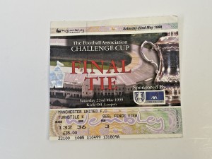 1995 FA Cup Final Ticket Stub | Everton v Manchester United | Wembley | Original for sale on Ebay