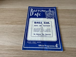 Barrow v Crystal Palace 1960/61 Division 4 - 25th February 1961 for sale on Ebay