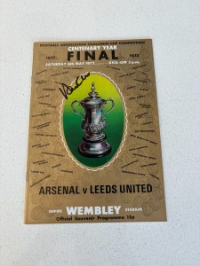 Allan Clarke Signed Leeds United 1972 FA Cup Final Programme Autograph COA for sale on Ebay