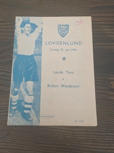 Larvik Turn V Bolton Wanderers 10/5/1956 End Of Season Friendly Tour Of Norway for sale on Ebay