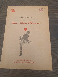 Lyn Oslo V Bolton Wanderers 12/05/1956 End Of Season Friendly Tour Of Norway for sale on Ebay