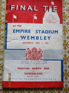 1937 FA Cup final programme Preston North End versus Sunderland AFC. for sale on Ebay