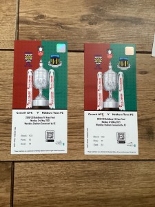 FA VASE 2020 FINAL - CONSETT V HEBBURN   - 2 MATCH TICKETS for sale on Ebay