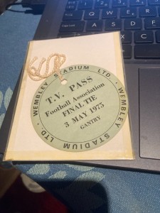 TV Pass for FA Cup Final 3/5 1975 West Ham United FC v Fulham FC at Wembley for sale on Ebay
