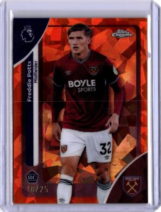 Freddie Potts RC /25 - West Ham - 2026 Topps Sapphire Premier League  for sale on Ebay