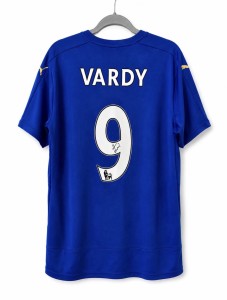 Jamie Vardy Signed Leicester City 2015/16 Premier League Winners Shirt COA Proof for sale on Ebay