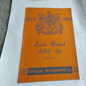 FA X1 v The Army Football Programme  @ Leeds United 5/11/1952. for sale on Ebay