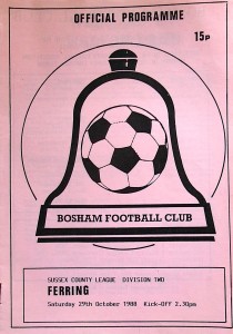 BOSHAM V FERRING 29/10/1988 SUSSEX COUNTY LEAGUE - DIVISION 2 #EXC# for sale on Ebay