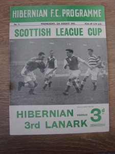 1949/50 HIBERNIAN v THIRD LANARK for sale on Ebay