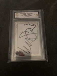 Futera Fans Select 2025 Harry Wilson Fulham 1/1 Cut Auto MGC 10 for sale on Ebay