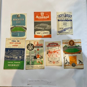 Various Football Programmes From 1950s for sale on Ebay