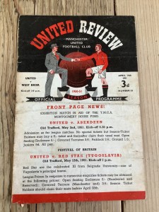 14 April 1951 Manchester United v West Bromwich Albion WBA for sale on Ebay