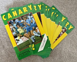 25 Norwich City Home Football Programmes 1986/87 In Official Binder for sale on Ebay
