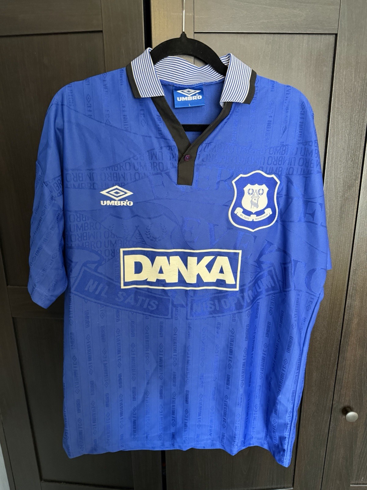 Original Authentic Umbro Everton 1995/1996 Home Shirt Mens Large for sale on Ebay