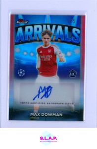 MAX DOWMAN 3/5 TOPPS SOCCER TOPPS FINEST UEFA CLUB COMPETITIONS 2025 ARSENAL FC for sale on Ebay