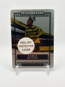 Samir Stainless Stars /65 2021-22 Panini Impeccable Premier League Watford for sale on Ebay
