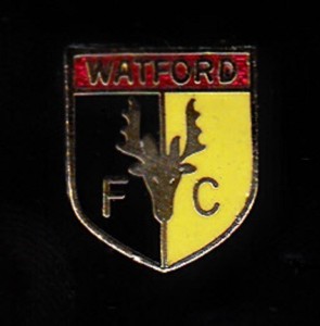 WATFORD FC  Enamel Football Pin Badge for sale on Ebay