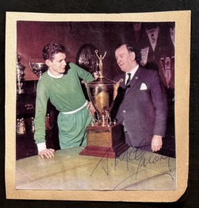 JIMMY McGRORY signed 1968 Magazine photo scrapbook cutting CELTIC Player Manager for sale on Ebay