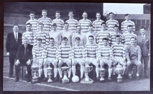 CELTIC Multi Team signed 1965 Team photo JOCK STEIN FALLON MCNEILL JOHNSTONE for sale on Ebay