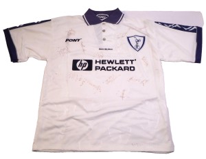 Tottenham Hotspur Signed Shirt Pony 1995/96 Size L BP2 for sale on Ebay