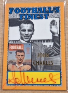 RARE  JOHN CHARLES- LEEDS UTD -  FOOTBALL`S FINEST  HOSSACK GOLD AUTO  CARD 5/5 for sale on Ebay