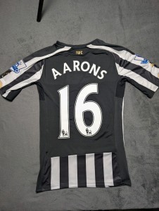 Newcastle United 2014/15 Home Shirt - Player Issue Rolando Aarons #16 - Size L for sale on Ebay
