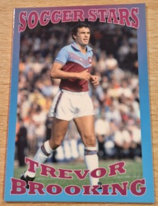 TREVOR BROOKING - WEST HAM UTD - RARE   SOCCER STARS   HOSSACK  CARD 4/6 for sale on Ebay