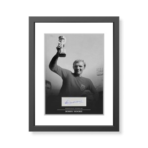 Bobby Moore Signed England 1966 Framed Photo Display England Autograph COA for sale on Ebay