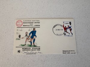 Bobby Charlton Signed Manchester United 1968 European Cup Final First Day Cover for sale on Ebay
