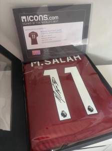 Mo Salah Signed Liverpool Shirt ICONS for sale on Ebay