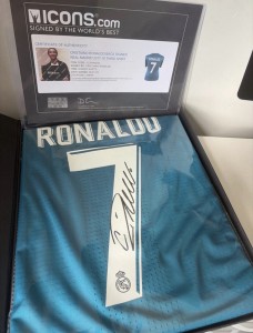 Cristiano Ronaldo Signed Real Madrid Away Shirt ICONS for sale on Ebay