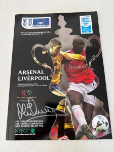 Michael Owen Signed Liverpool 2001 FA Cup Final Programme Liverpool Autograph for sale on Ebay