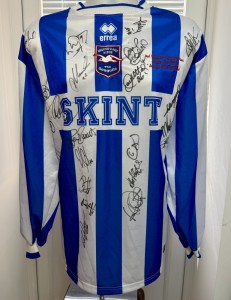 Brighton & Hove Albion Football Shirt Top Vintage 2002 squad signed Errea Kit for sale on Ebay