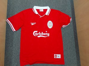 rare retro  Reebok Liverpool F.C. 1996-1998 home football shirt XL carlsberg top for sale on Ebay