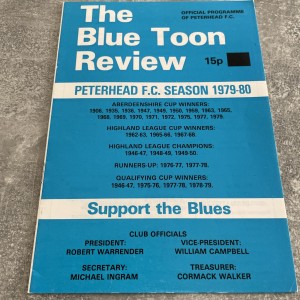 Peterhead v Keith 13-10-79 for sale on Ebay
