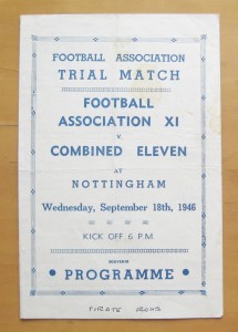 NOTTINGHAM FOREST - FA XI v Combined XI 1946/1947 Pirate Football Programme for sale on Ebay