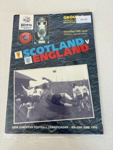 England Scotland Euro 96 Wembley Programme RARE for sale on Ebay