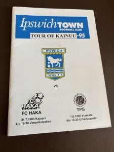 Finland V Ipswich Town Friendly Tour Football Programme 31-7/1/8 1995 for sale on Ebay