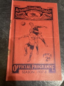 arsenal v Leicester reserves 1937/8 for sale on Ebay