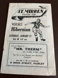 St Mirren V Hibernian Scottish League A Football Programme 1950-1  27/1/1951 for sale on Ebay
