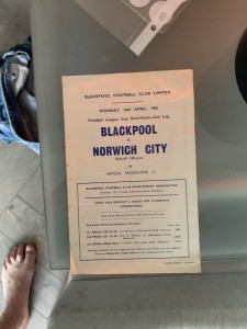 1962 League Cup Semi Final Blackpool V Norwich Super Rare for sale on Ebay